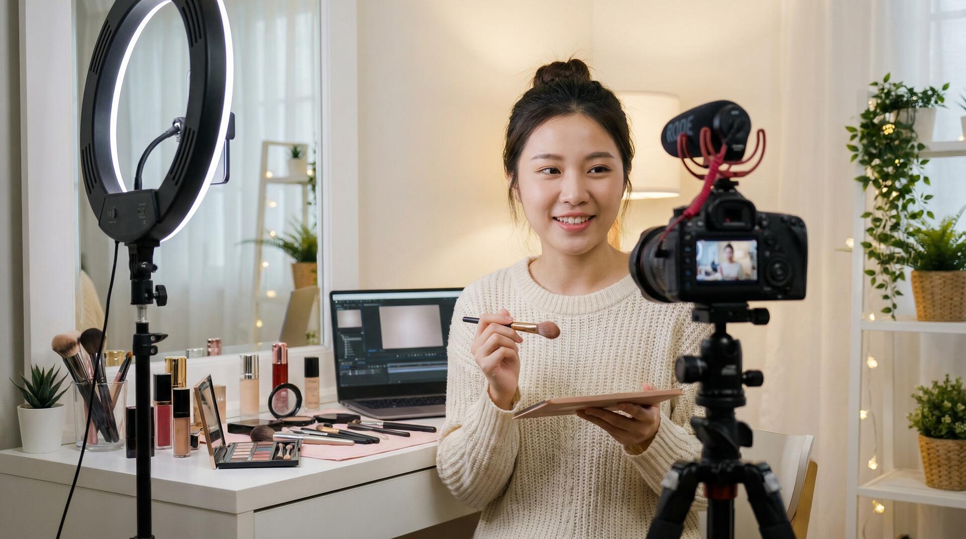 偷拍自拍美妆视频教程