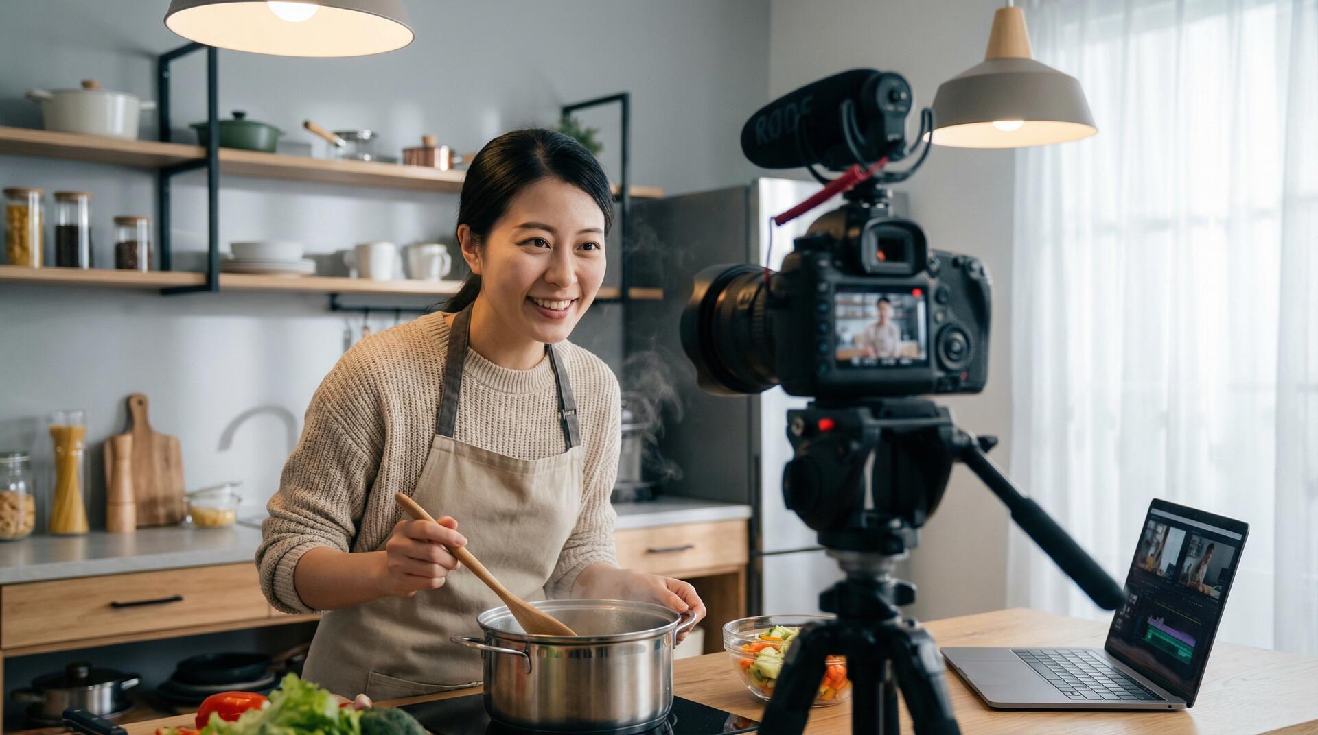 偷拍自拍美食视频演示